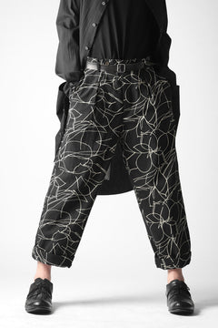 画像をギャラリービューアに読み込む, forme d'expression Narrow Tucked Wide Trousers (Black)