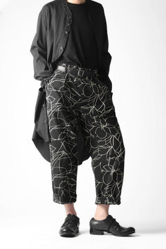 画像をギャラリービューアに読み込む, forme d'expression Narrow Tucked Wide Trousers (Black)