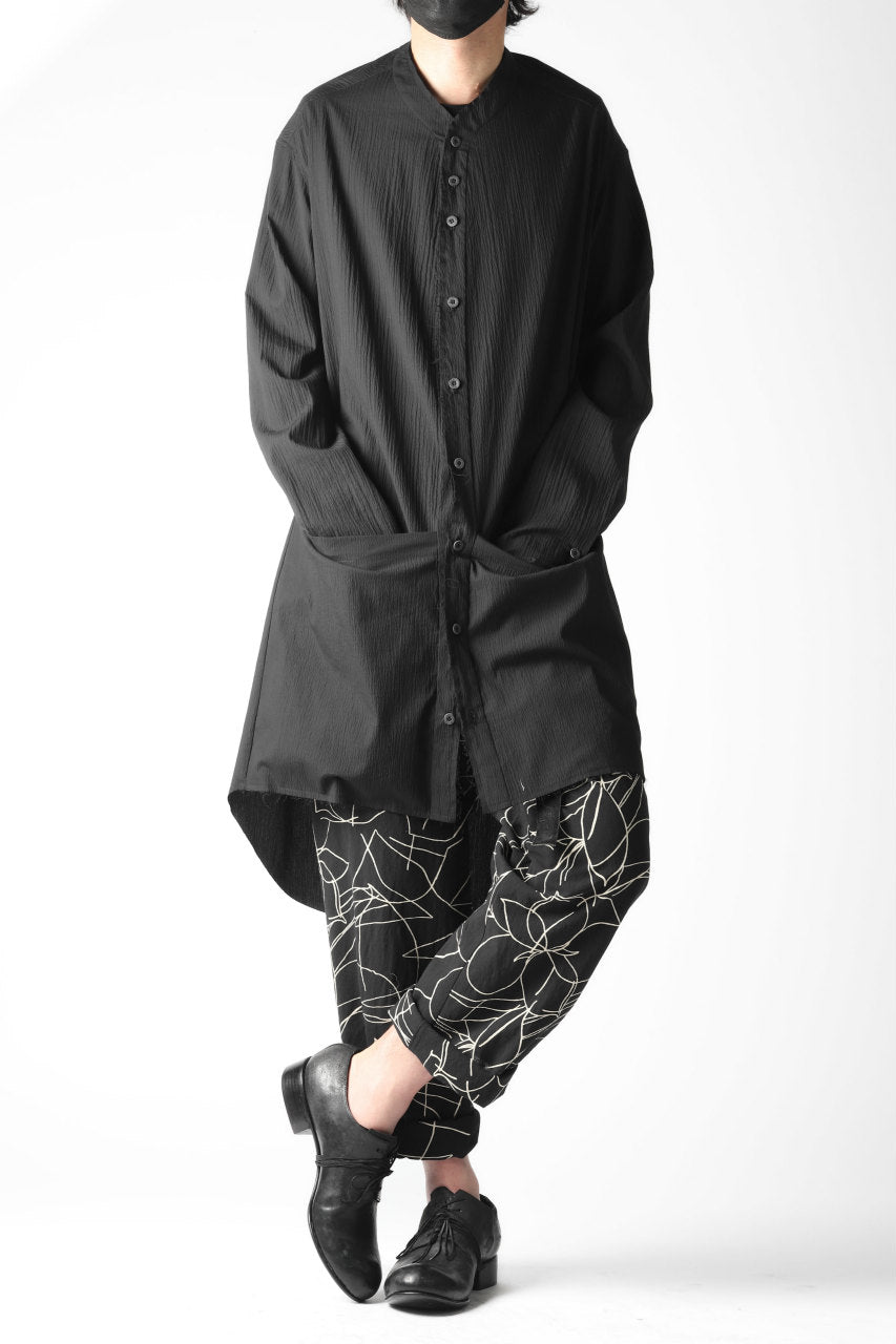 画像をギャラリービューアに読み込む, forme d'expression Narrow Tucked Wide Trousers (Black)