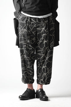 画像をギャラリービューアに読み込む, forme d'expression Narrow Tucked Wide Trousers (Black)