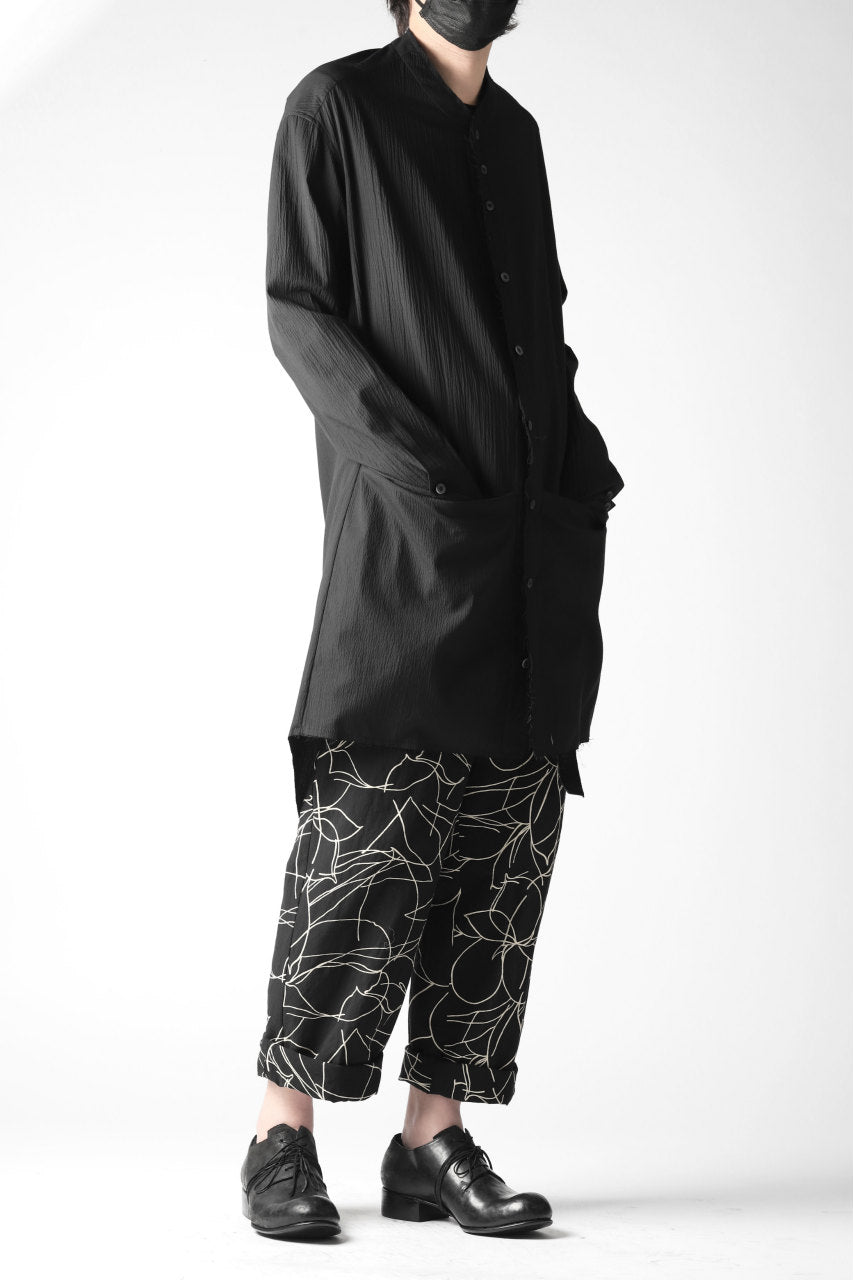 画像をギャラリービューアに読み込む, forme d'expression Narrow Tucked Wide Trousers (Black)