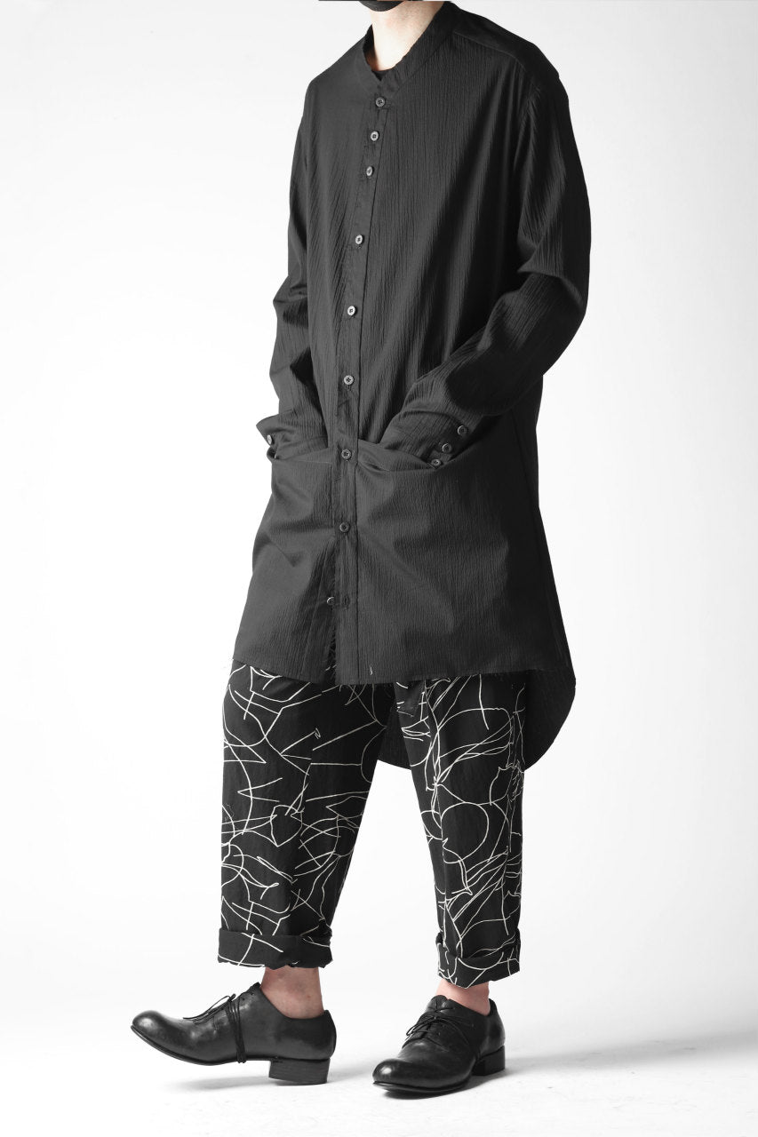画像をギャラリービューアに読み込む, forme d'expression Narrow Tucked Wide Trousers (Black)