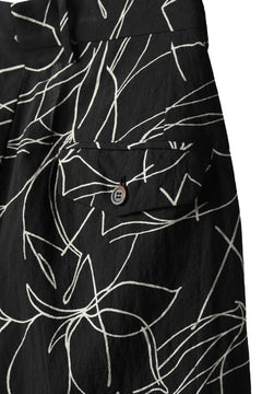 画像をギャラリービューアに読み込む, forme d'expression Narrow Tucked Wide Trousers (Black)
