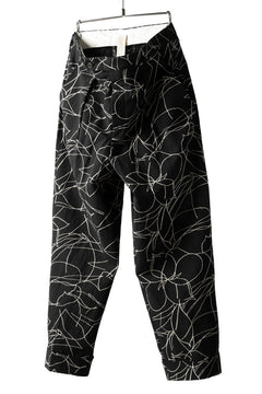 画像をギャラリービューアに読み込む, forme d'expression Narrow Tucked Wide Trousers (Black)