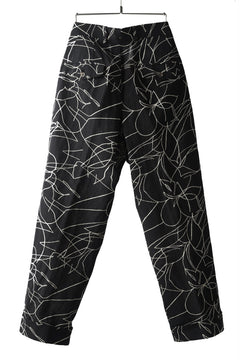画像をギャラリービューアに読み込む, forme d'expression Narrow Tucked Wide Trousers (Black)