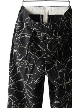 画像をギャラリービューアに読み込む, forme d'expression Narrow Tucked Wide Trousers (Black)