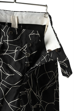 画像をギャラリービューアに読み込む, forme d'expression Narrow Tucked Wide Trousers (Black)