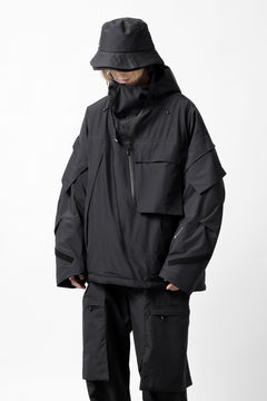 画像をギャラリービューアに読み込む, D-VEC x ALMOSTBLACK HOODED JACKET / GORE-TEX PRODUCT 2L PRIMALOFT SHELL (BLACK)