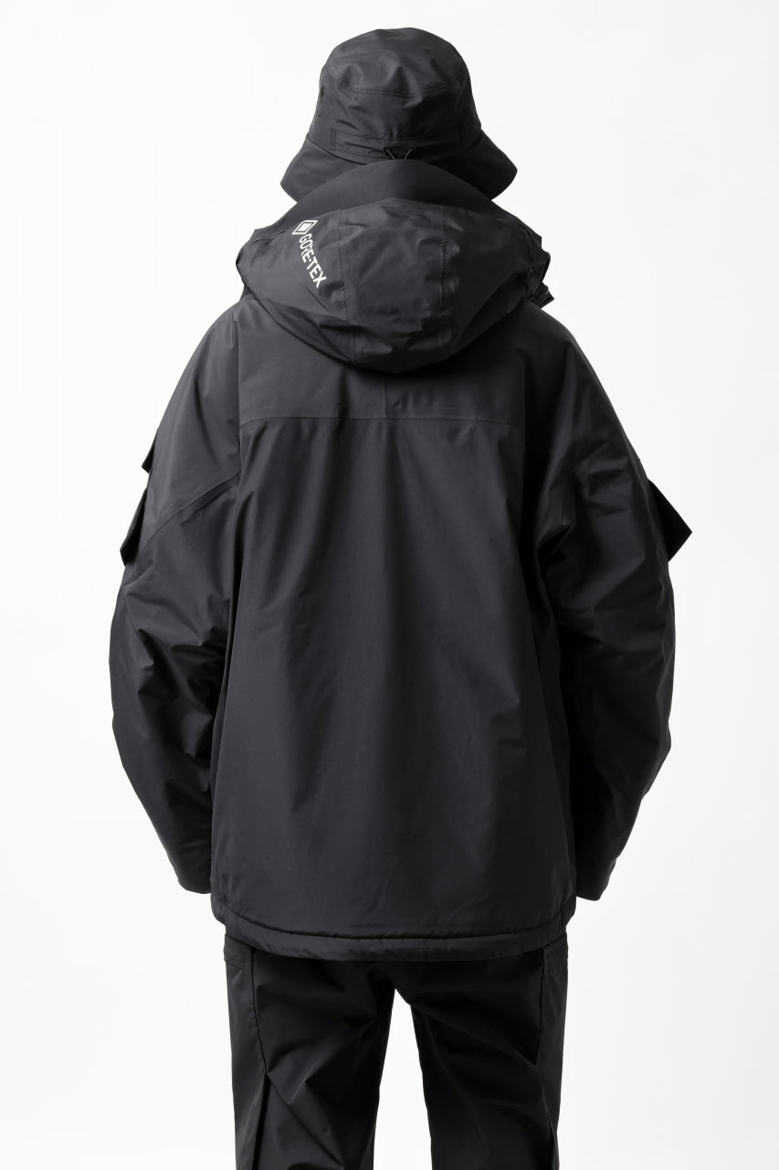 画像をギャラリービューアに読み込む, D-VEC x ALMOSTBLACK HOODED JACKET / GORE-TEX PRODUCT 2L PRIMALOFT SHELL (BLACK)