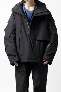 画像をギャラリービューアに読み込む, D-VEC x ALMOSTBLACK HOODED JACKET / GORE-TEX PRODUCT 2L PRIMALOFT SHELL (BLACK)