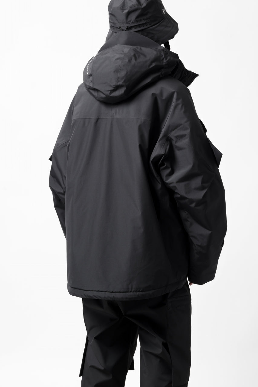 画像をギャラリービューアに読み込む, D-VEC x ALMOSTBLACK HOODED JACKET / GORE-TEX PRODUCT 2L PRIMALOFT SHELL (BLACK)