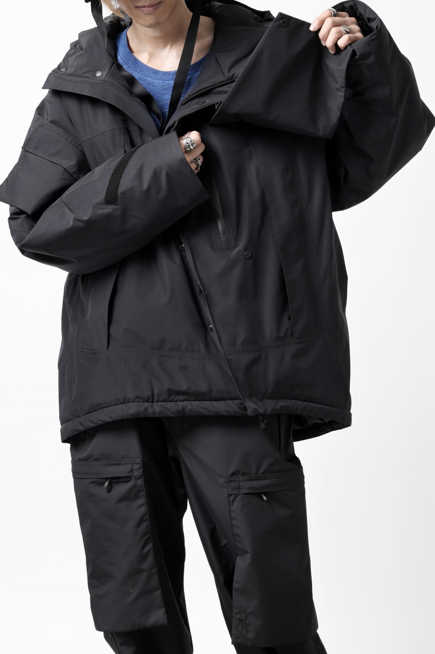 画像をギャラリービューアに読み込む, D-VEC x ALMOSTBLACK HOODED JACKET / GORE-TEX PRODUCT 2L PRIMALOFT SHELL (BLACK)