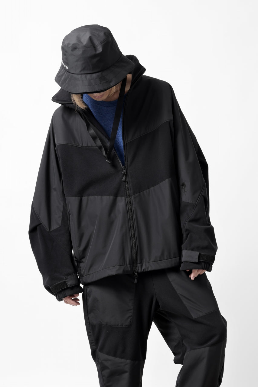 画像をギャラリービューアに読み込む, D-VEC x ALMOSTBLACK POLARTEC JACKET / GORE-TEX INFINIUM 2L (BLACK)