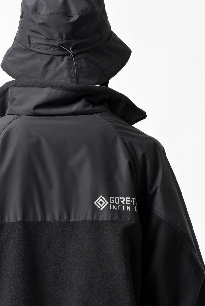 画像をギャラリービューアに読み込む, D-VEC x ALMOSTBLACK POLARTEC JACKET / GORE-TEX INFINIUM 2L (BLACK)