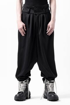 画像をギャラリービューアに読み込む, vital x DEFORMATER.® exclusive TAILOR WIDE TAPERED PANTS / GAUDI SMOOTH JERSEY (BLACK)