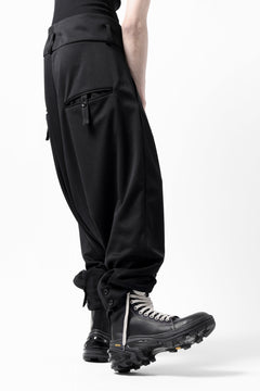 画像をギャラリービューアに読み込む, vital x DEFORMATER.® exclusive TAILOR WIDE TAPERED PANTS / GAUDI SMOOTH JERSEY (BLACK)