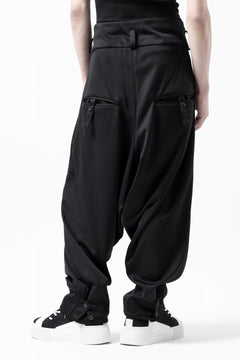 画像をギャラリービューアに読み込む, vital x DEFORMATER.® exclusive TAILOR WIDE TAPERED PANTS / GAUDI SMOOTH JERSEY (BLACK)