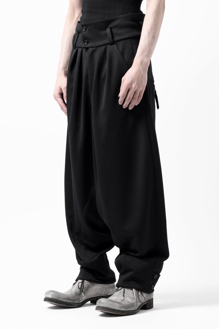 画像をギャラリービューアに読み込む, vital x DEFORMATER.® exclusive TAILOR WIDE TAPERED PANTS / GAUDI SMOOTH JERSEY (BLACK)