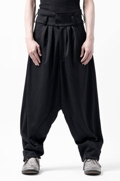 画像をギャラリービューアに読み込む, vital x DEFORMATER.® exclusive TAILOR WIDE TAPERED PANTS / GAUDI SMOOTH JERSEY (BLACK)