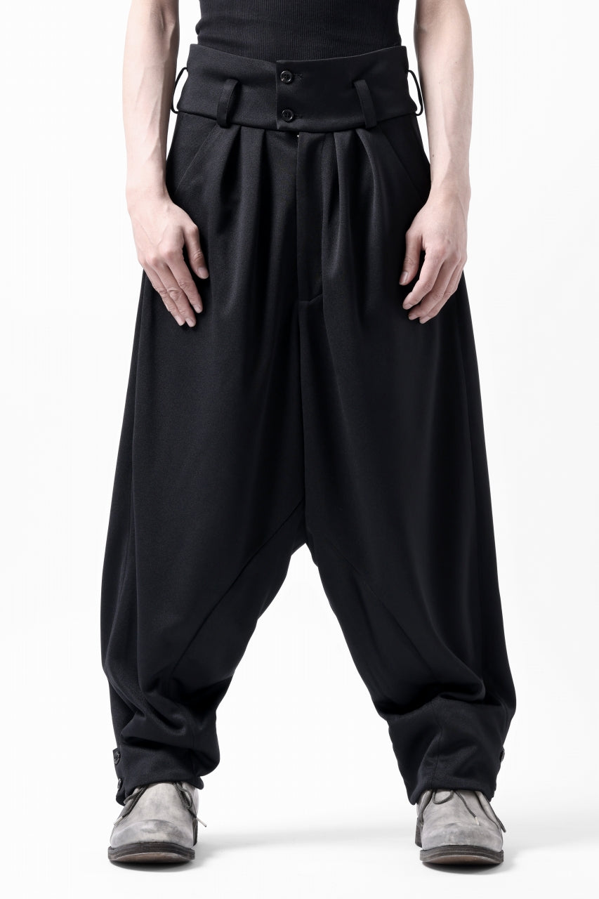 画像をギャラリービューアに読み込む, vital x DEFORMATER.® exclusive TAILOR WIDE TAPERED PANTS / GAUDI SMOOTH JERSEY (BLACK)