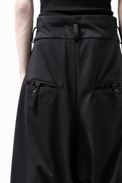 画像をギャラリービューアに読み込む, vital x DEFORMATER.® exclusive TAILOR WIDE TAPERED PANTS / GAUDI SMOOTH JERSEY (BLACK)