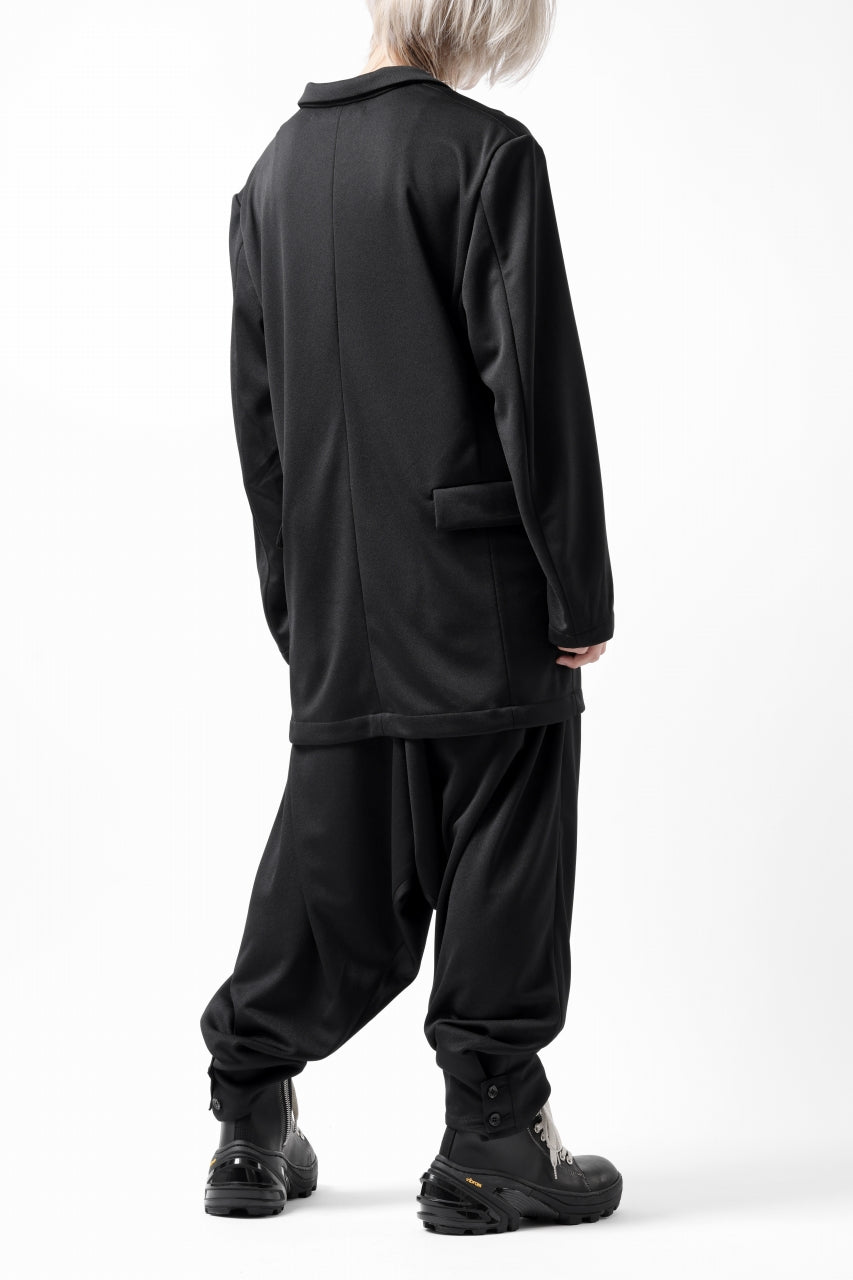 画像をギャラリービューアに読み込む, vital x DEFORMATER.® exclusive TAILOR WIDE TAPERED PANTS / GAUDI SMOOTH JERSEY (BLACK)