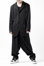 画像をギャラリービューアに読み込む, vital x DEFORMATER.® exclusive TAILOR WIDE TAPERED PANTS / GAUDI SMOOTH JERSEY (BLACK)