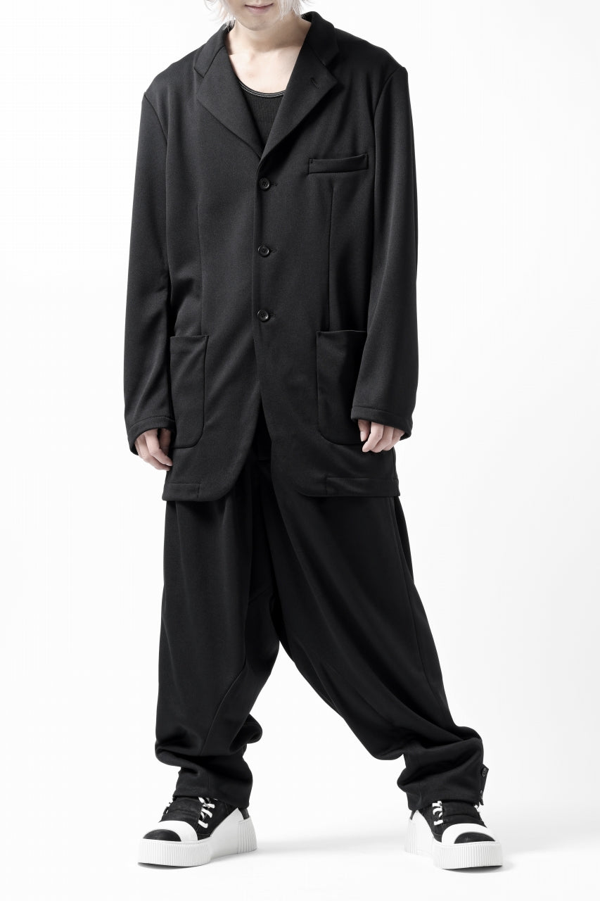 画像をギャラリービューアに読み込む, vital x DEFORMATER.® exclusive TAILOR WIDE TAPERED PANTS / GAUDI SMOOTH JERSEY (BLACK)
