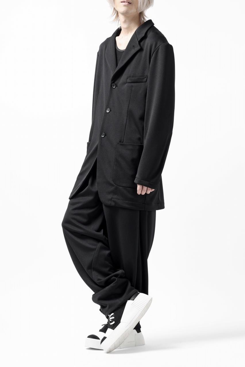 画像をギャラリービューアに読み込む, vital x DEFORMATER.® exclusive TAILOR WIDE TAPERED PANTS / GAUDI SMOOTH JERSEY (BLACK)