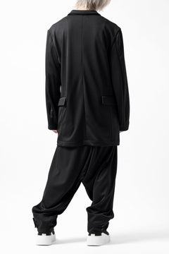 画像をギャラリービューアに読み込む, vital x DEFORMATER.® exclusive TAILOR WIDE TAPERED PANTS / GAUDI SMOOTH JERSEY (BLACK)