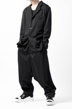 画像をギャラリービューアに読み込む, vital x DEFORMATER.® exclusive TAILOR WIDE TAPERED PANTS / GAUDI SMOOTH JERSEY (BLACK)