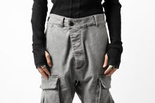 画像をギャラリービューアに読み込む, 11 BY BORIS BIDJAN SABERI CARGO POCKET PANT "P21B-F1451" (STRETCH DENIM / USED GREY)