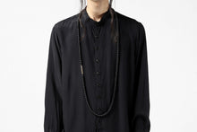 画像をギャラリービューアに読み込む, KLASICA TOPOL BEADS NECKLACE / ONYX+SILVER (MAT BLACK)