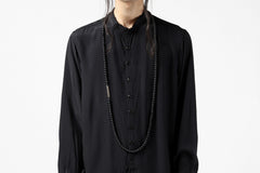 画像をギャラリービューアに読み込む, KLASICA TOPOL BEADS NECKLACE / ONYX+SILVER (MAT BLACK)