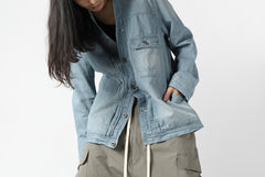 画像をギャラリービューアに読み込む, ISAMU KATAYAMA BACKLASH LOOSEY JEAN JACKET / COTTON LINEN DENIM (INDIGO)