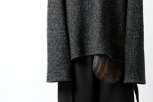 画像をギャラリービューアに読み込む, SOSNOVSKA CRAWLED OUT POCKET KNIT SWEATER (BLACK)
