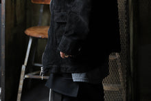 Load image into Gallery viewer, ISAMU KATAYAMA BACKLASH SUEDE COVER ALL BLOUSON / JAPAN CALF (WHITE TANNED / BLACK)