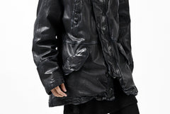 Load image into Gallery viewer, ISAMU KATAYAMA BACKLASH N-3B FLIGHT JACKET / GOAT LEATHER (GARMENT + SPRAY DYED BLACK)