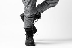 画像をギャラリービューアに読み込む, DEFORMATER.® "SPLASH" SLIM FIT JEANS WITH FLAP DETAIL / VERTICAL DENIM (ASPHALT)