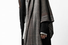 Load image into Gallery viewer, blackcrow stole wo/ny woven (GREY CHECK)