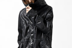 Load image into Gallery viewer, ISAMU KATAYAMA BACKLASH N-3B FLIGHT JACKET / GOAT LEATHER (GARMENT + SPRAY DYED BLACK)