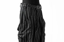 画像をギャラリービューアに読み込む, SOSNOVSKA exclusive LOADED POCKETS PANTS (BLACK × SILVER STRIPE)
