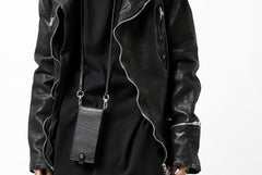 画像をギャラリービューアに読み込む, ISAMU KATAYAMA BACKLASH WALLET PHONE-HOLDER / ITALY DOUBLE SHOULDER (BLACK)