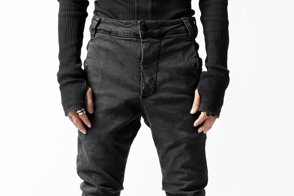 画像をギャラリービューアに読み込む, thomkrom OVER LOCKED SKINNY TROUSERS /  HYPER STRETCH DENIM (DARK GREY)