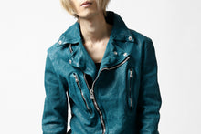 Load image into Gallery viewer, ISAMU KATAYAMA BACKLASH exclusive DOUBLE RIDERS JACKET / JP-CALF GARMENT WASHED (BLACK)