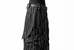 画像をギャラリービューアに読み込む, SOSNOVSKA exclusive LOADED POCKETS PANTS (BLACK × SILVER STRIPE)
