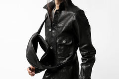 Load image into Gallery viewer, ISAMU KATAYAMA BACKLASH x GAIEDE ONE SHOULDER BAG / CALF SKIN (SOFT FINISHED / BLACK)