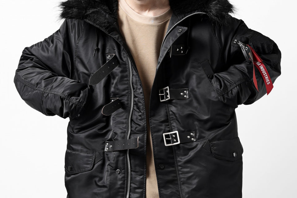 画像をギャラリービューアに読み込む, ISAMU KATAYAMA BACKLASH xx ALPHA INDUSTRIES N-3B JACKET (BLACK)