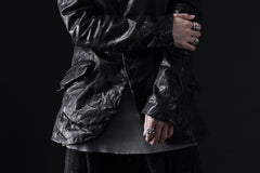 画像をギャラリービューアに読み込む, ISAMU KATAYAMA BACKLASH TAILORED JACKET / DOUBLE-SHOULDER OBJECT DYED (BLACK)