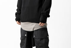 画像をギャラリービューアに読み込む, A.F ARTEFACT "WHOLEGARMENT" CREWNECK KNIT PULLOVER (BLACK)